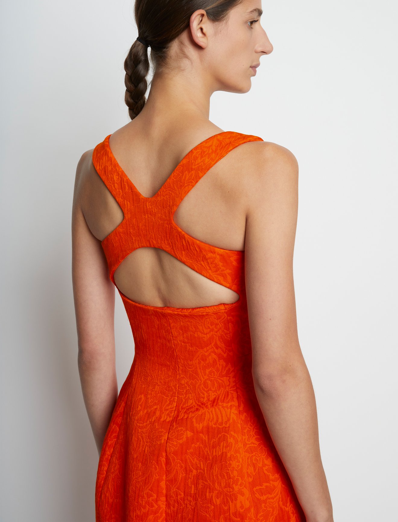 Floral Jacquard Sculpted Dress #3