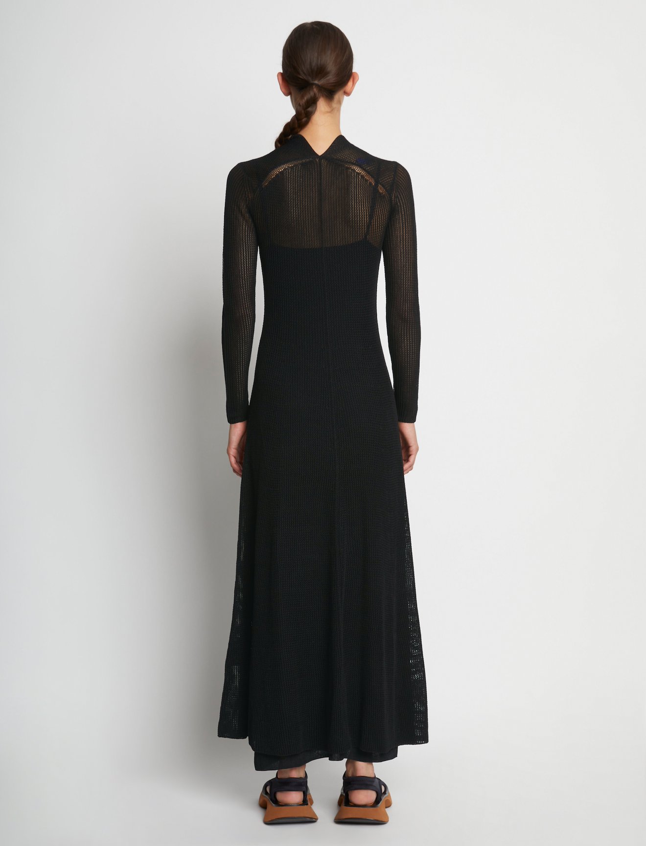 Silk Cotton Mesh Knit Dress #2