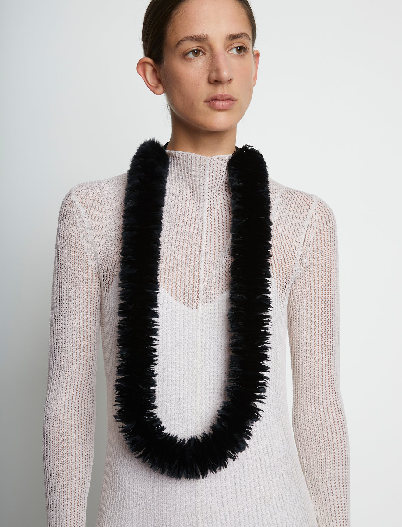 Silk Cotton Mesh Knit Dress #3