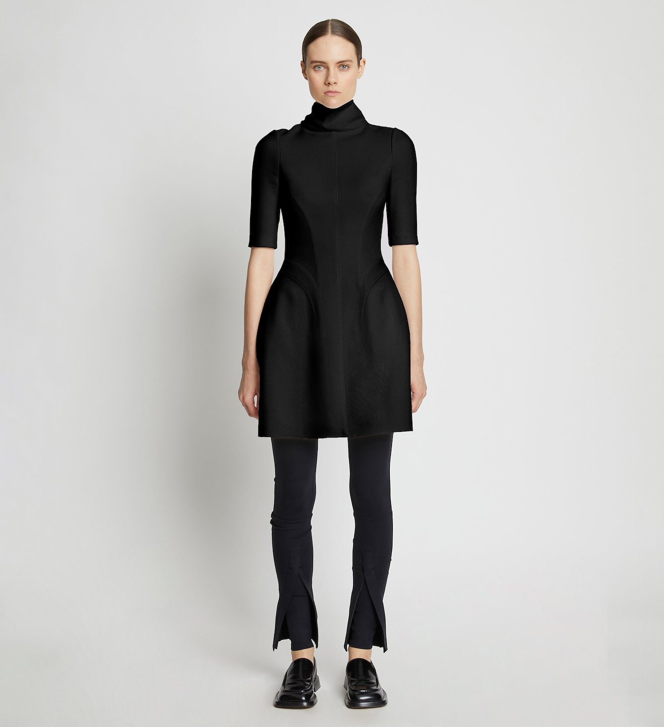 Bi-Stretch Crepe Sculpted Dress