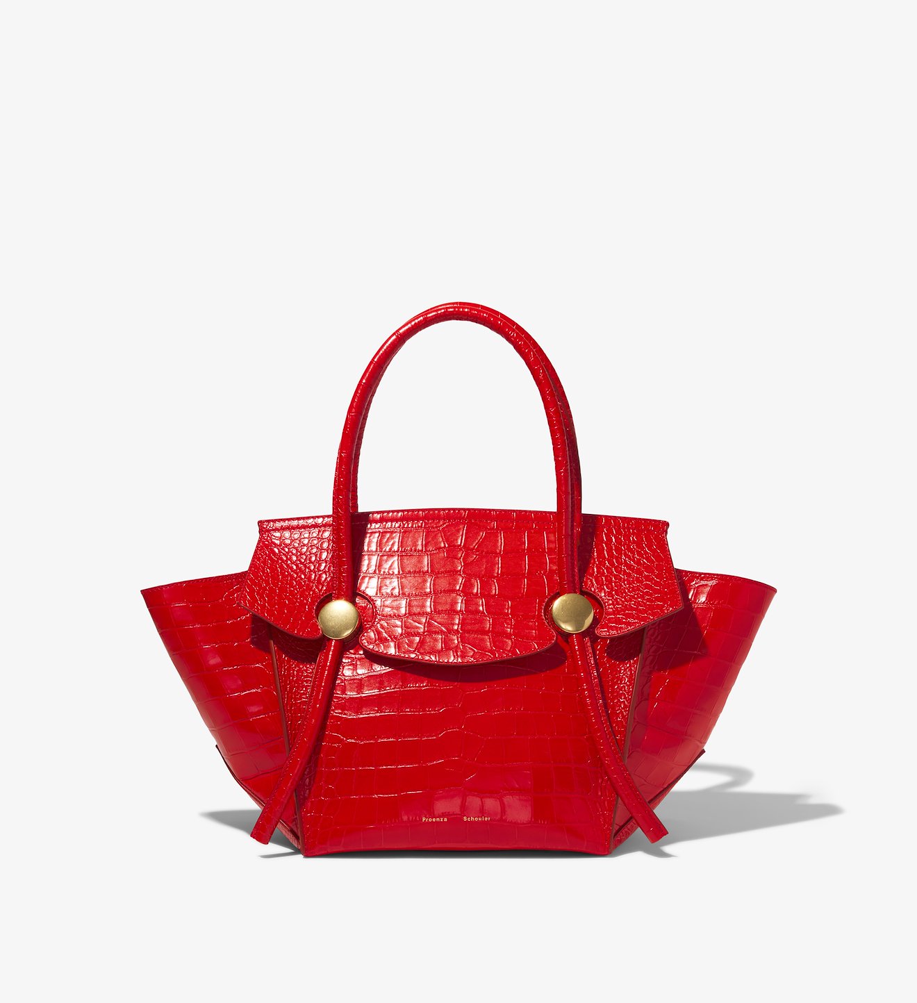 Embossed Croc Pipe Bag