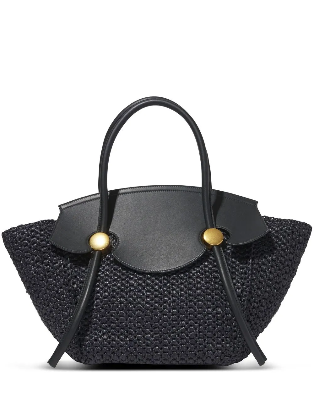 

Proenza Schouler Pipe raffia tote - Black