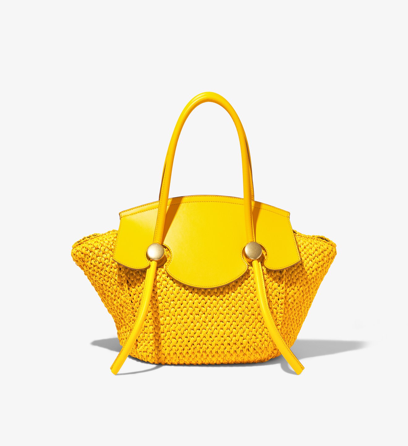Small Raffia Pipe Bag