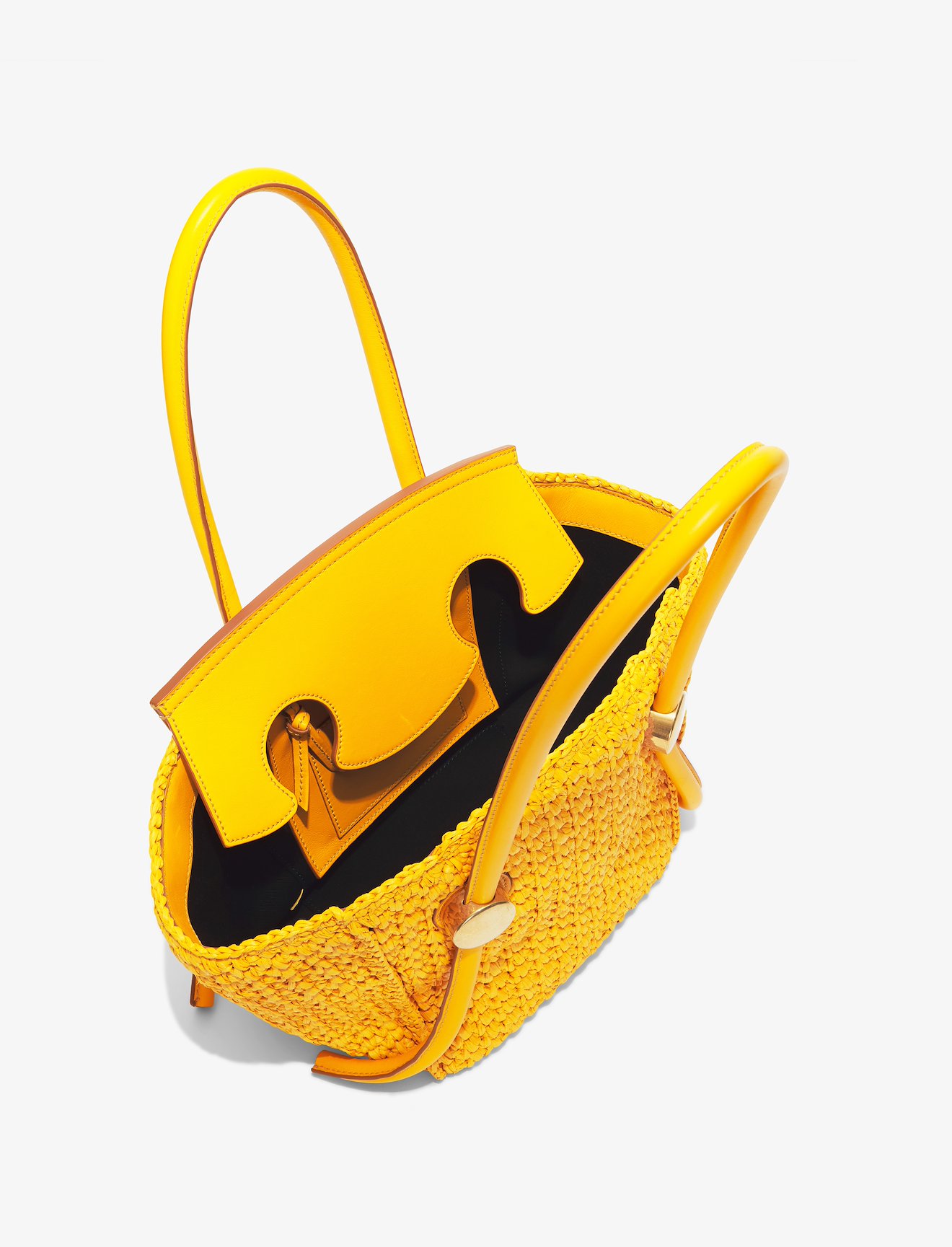 Small Raffia Pipe Bag #3