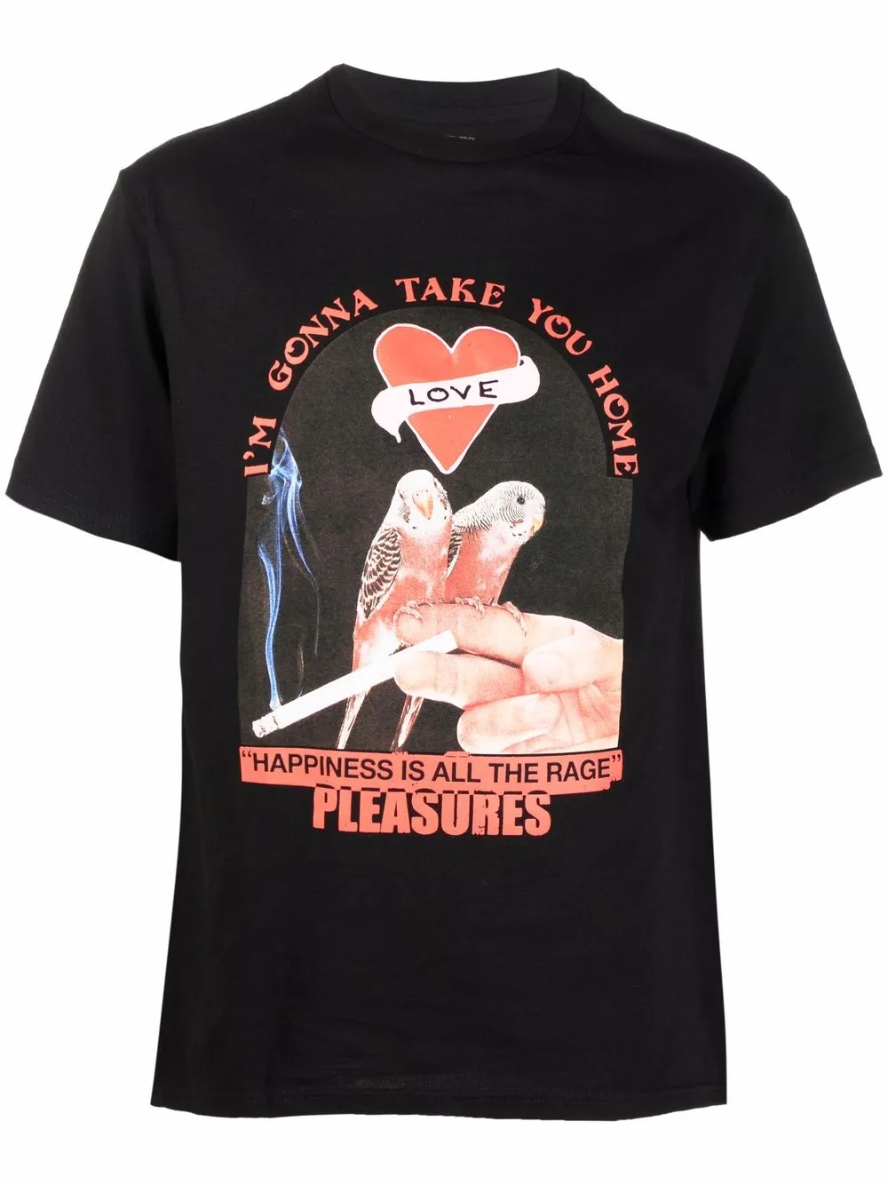 Pleasures футболка с графичным принтом