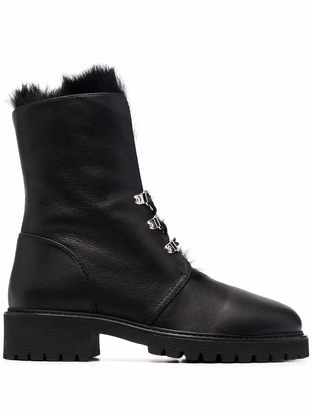 

Giuseppe Zanotti botas con suela gruesa - Negro