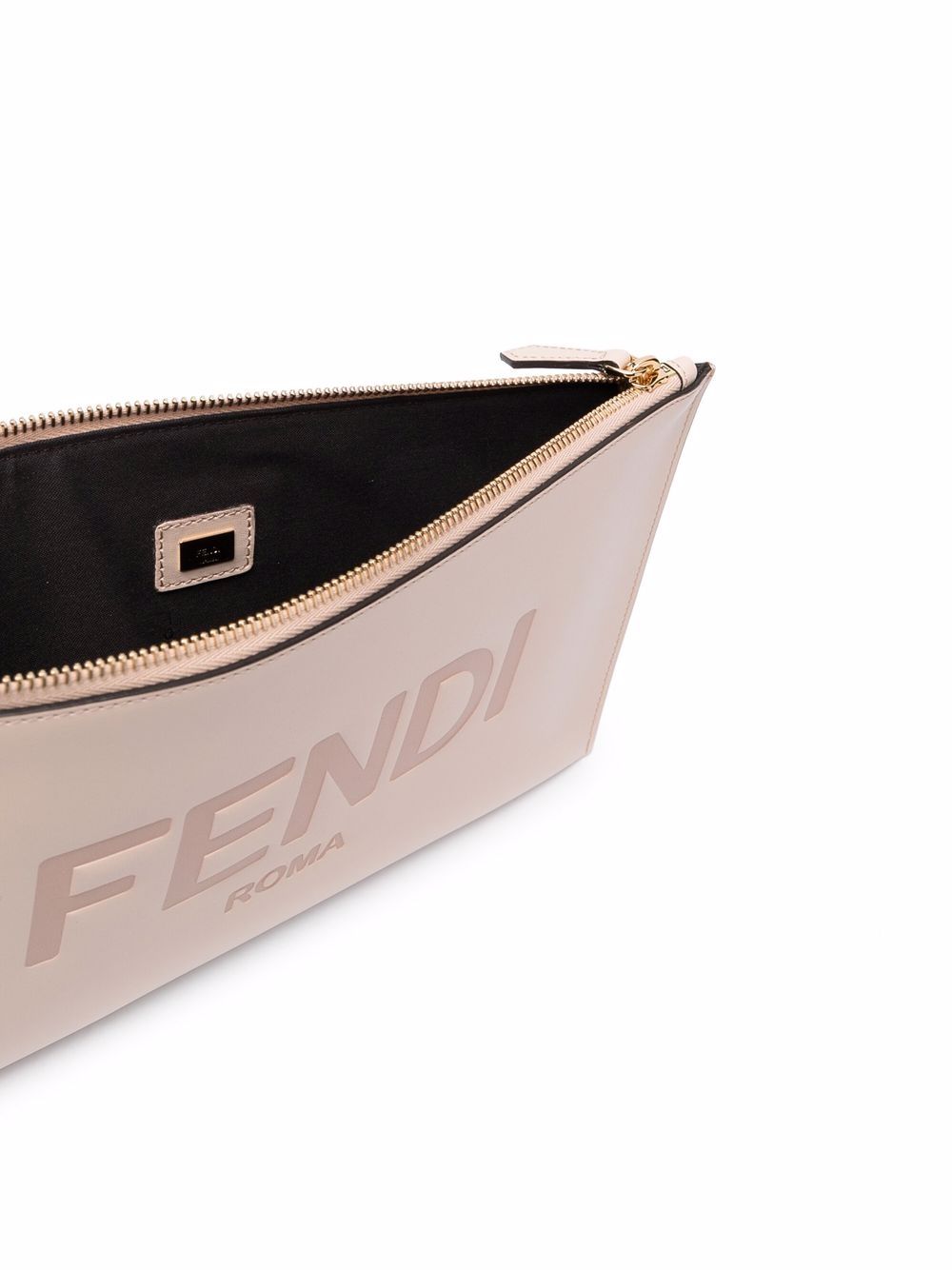 фото Fendi клатч с тисненым логотипом