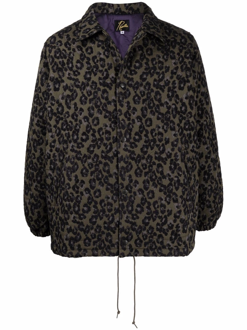 фото Needles легкая жаккардовая куртка с леопардовым принтом
