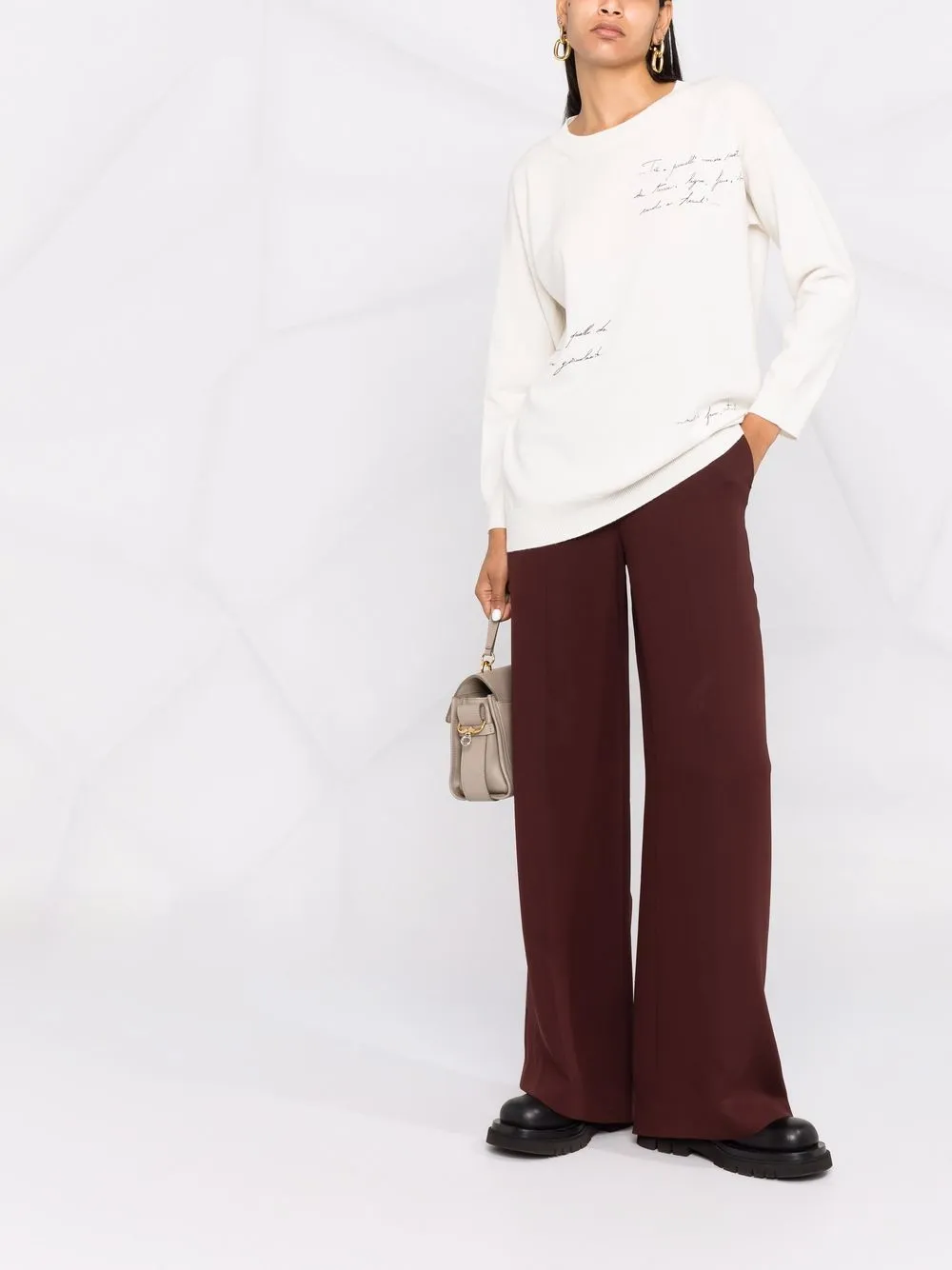 Fabiana Filippi Kasjmier trui - Beige