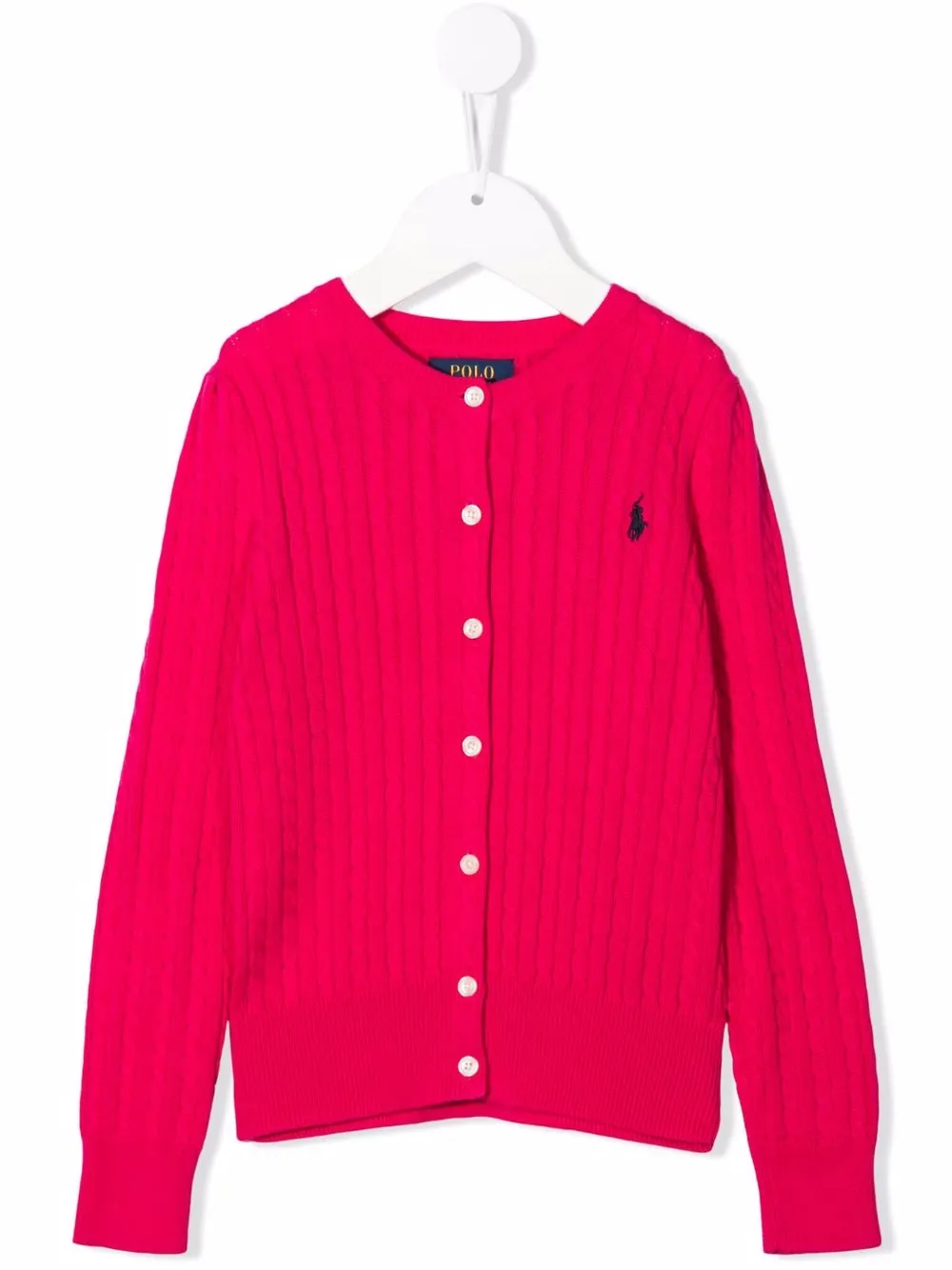 Ralph Lauren Kids кардиган фактурной вязки
