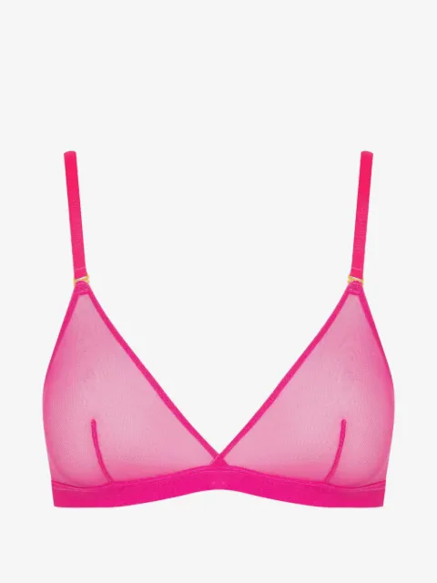 Maison Close Semi-transparentes Corps à Corps Neon Triangel-Bralet