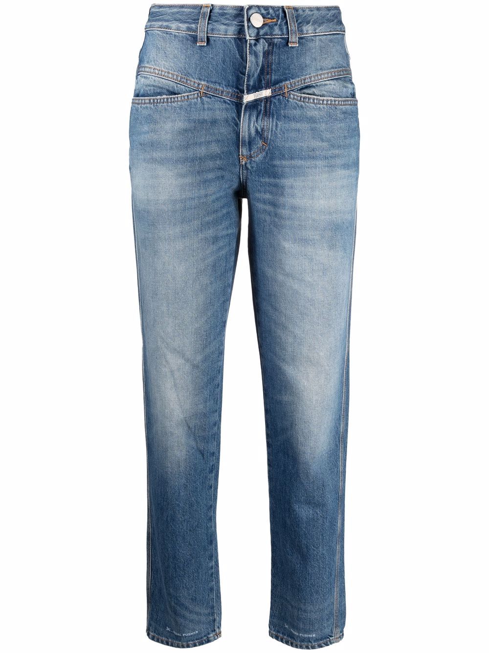 фото Closed прямые джинсы с эффектом потертости