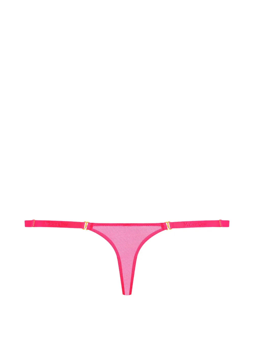  Maison Close Semi Transparenter Corps à Corps Neon Tanga   Rosa 