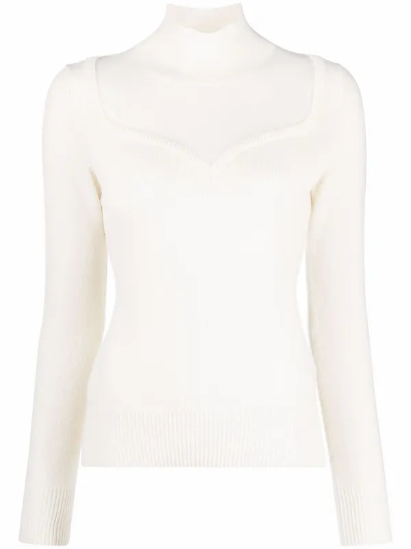 sweetheart neckline jumpers