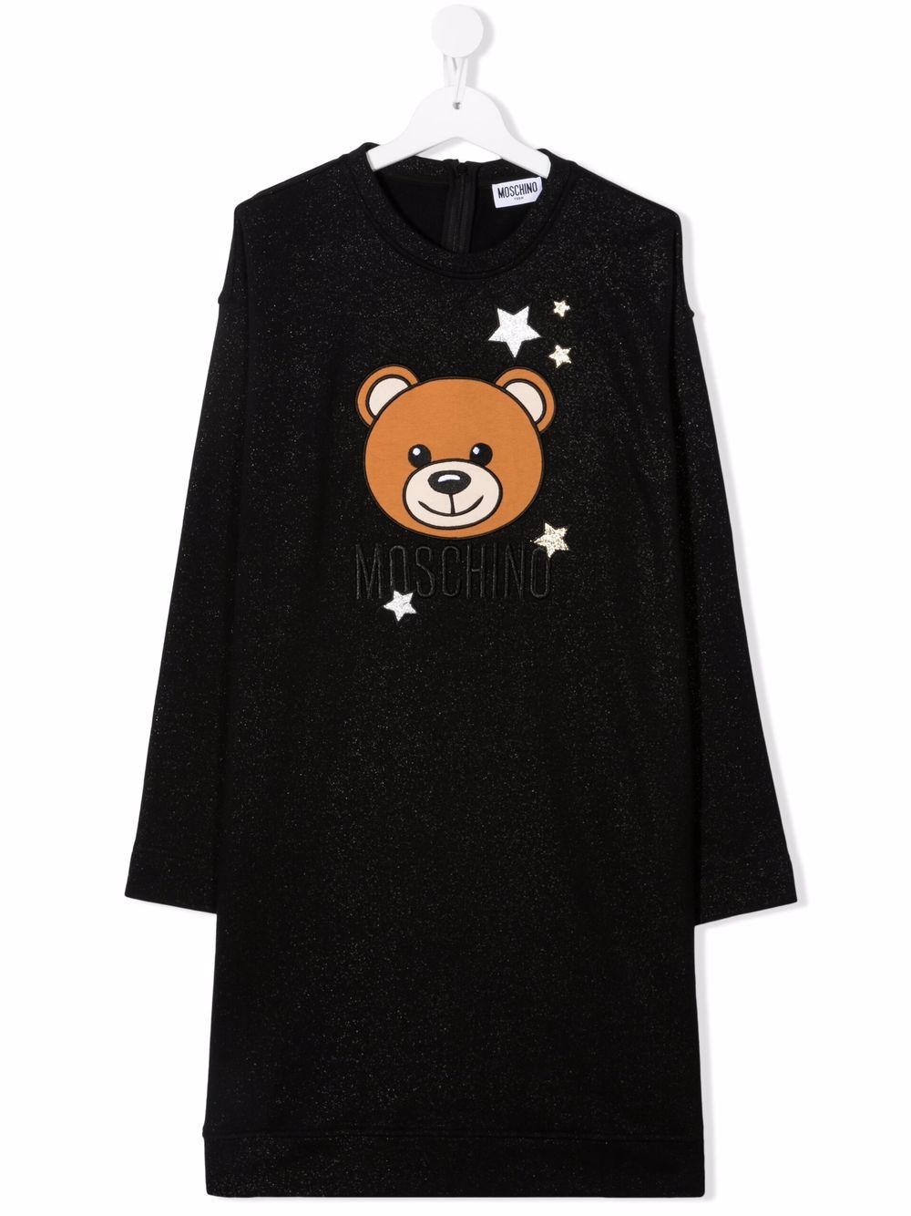 фото Moschino kids платье-футболка с принтом teddy bear