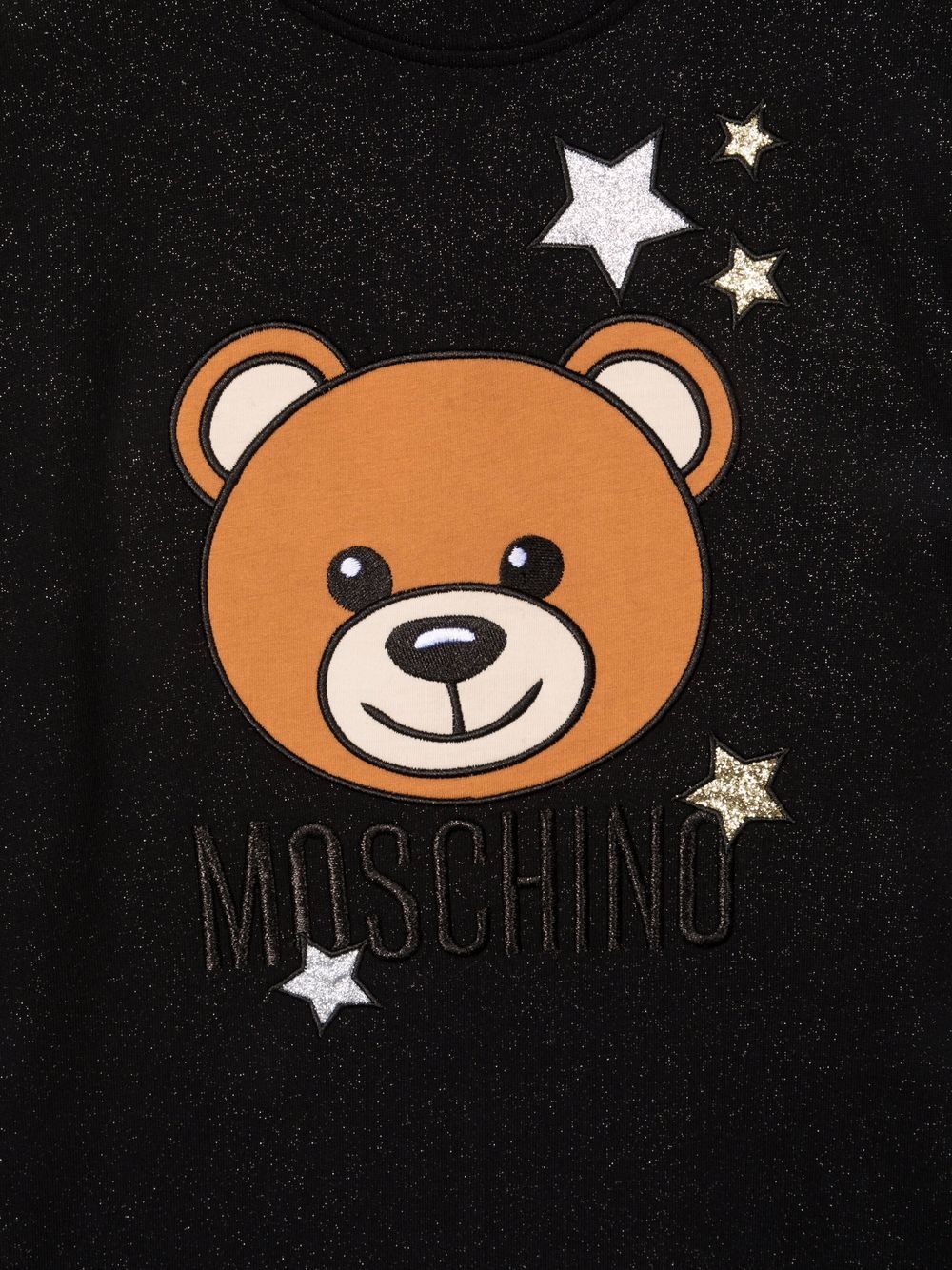 фото Moschino kids платье-футболка с принтом teddy bear