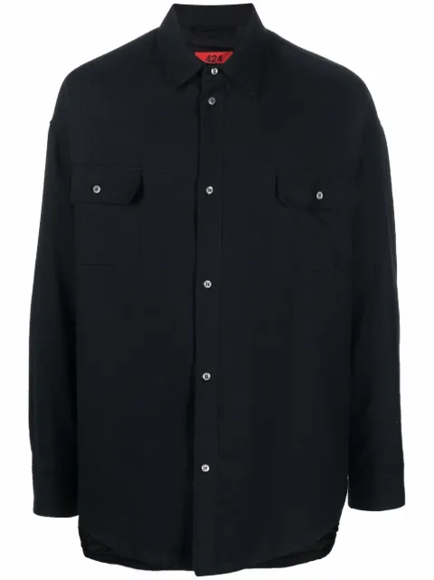424 Fairfax long-sleeve shirt jacket