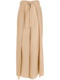Amir Slama box-pleat palazzo pants - Neutrals