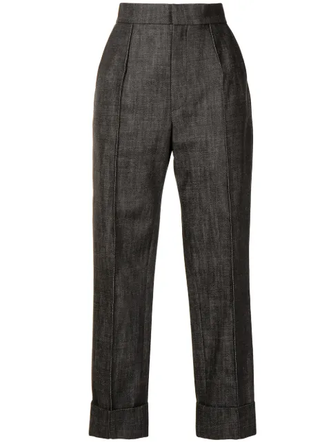 cropped tailored trousers