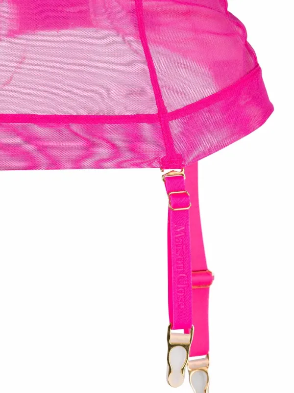 Hot pink garter sales belt