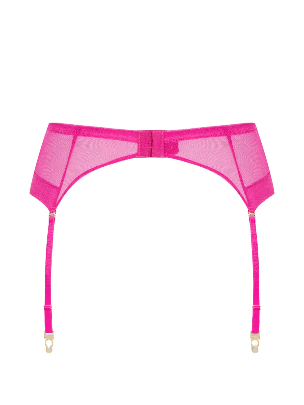  Maison Close Semi Transparenter Corps à Corps Neon Strumpfhalter   Rosa 