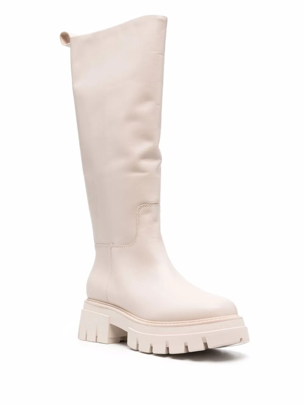 Shop Ash Lucky Knee-length Leather Boots In Weiss