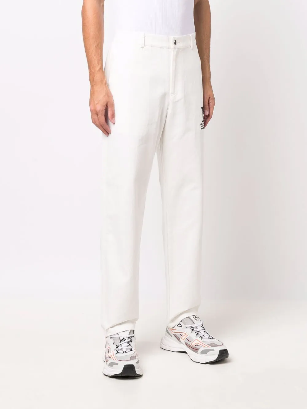 BEL-AIR ATHLETICS Straight broek Wit