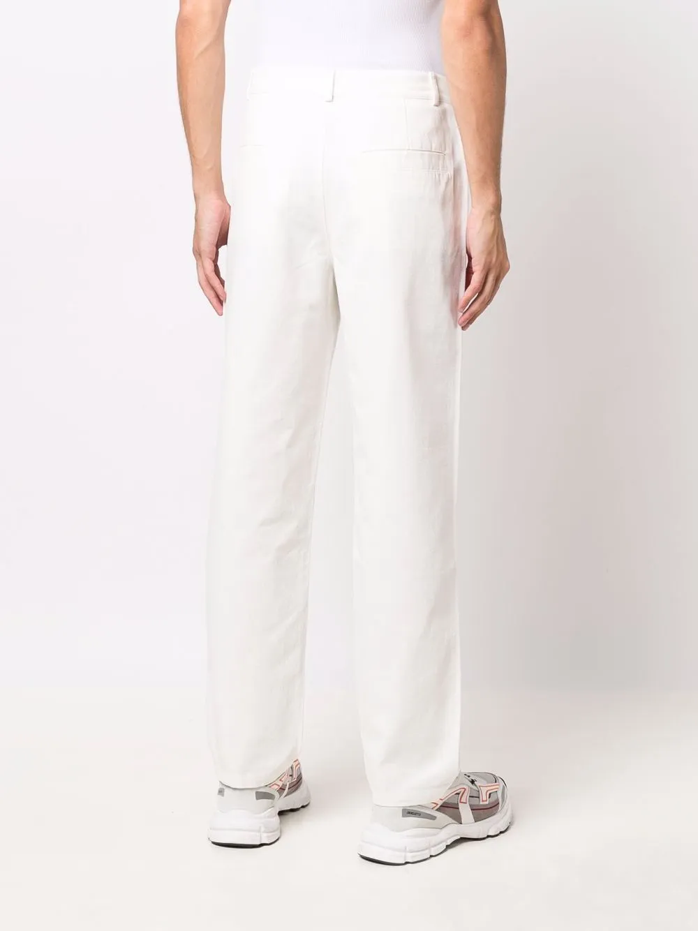 BEL-AIR ATHLETICS Straight broek Wit