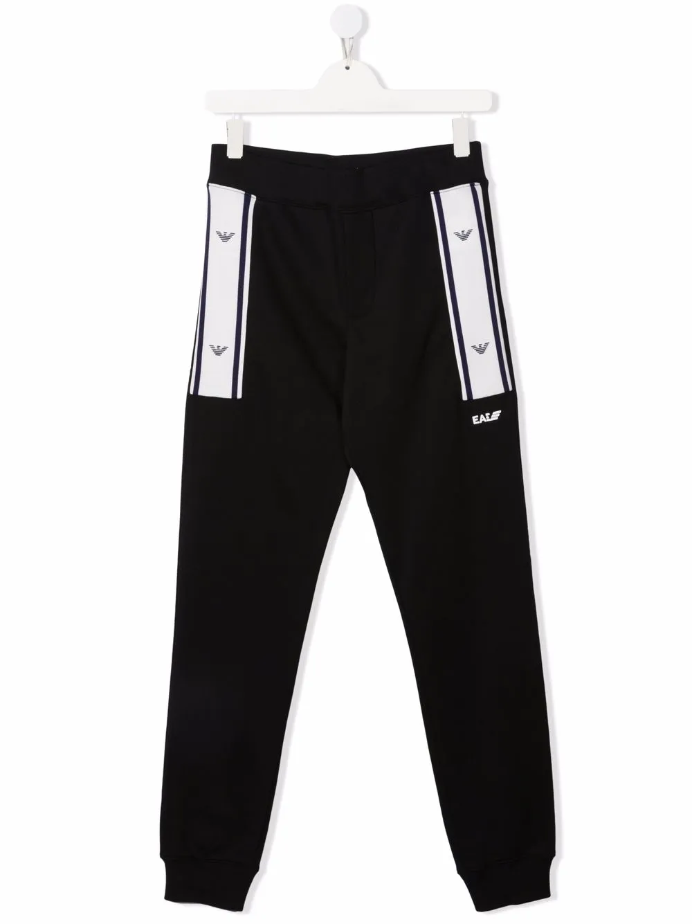 

Emporio Armani Kids pantalones joggers slim con logo - Negro