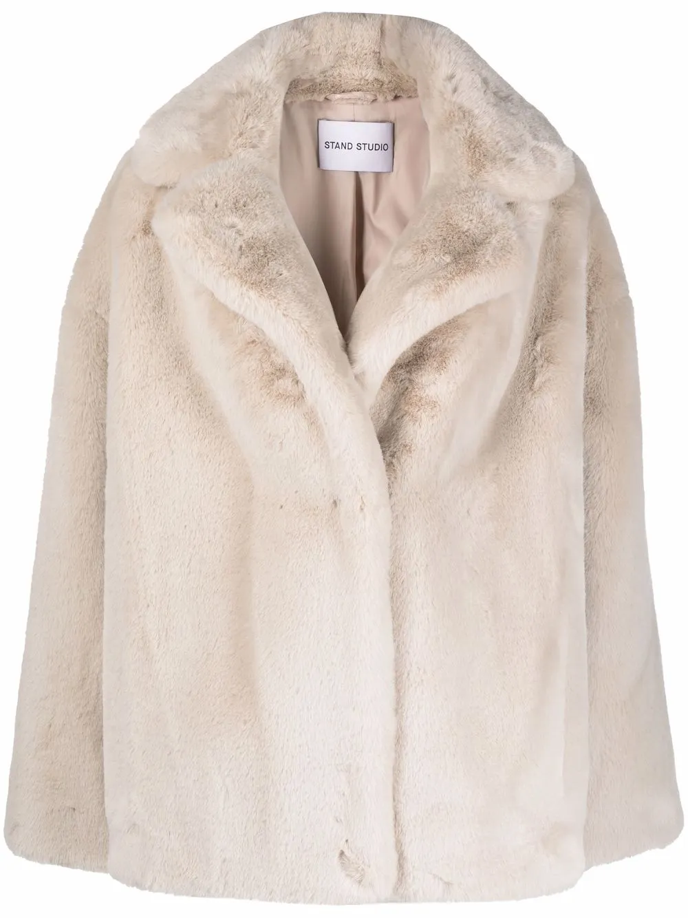 

STAND STUDIO faux-fur oversized coat - Blanco