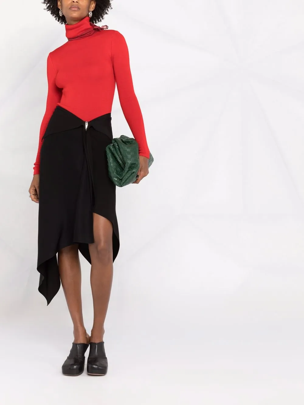 Image 2 of Givenchy zip-front asymmetric skirt