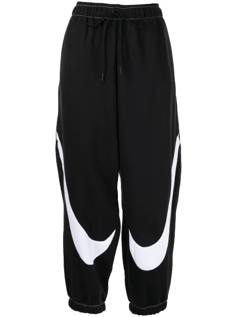 Nike Swoosh logo-print track trousers