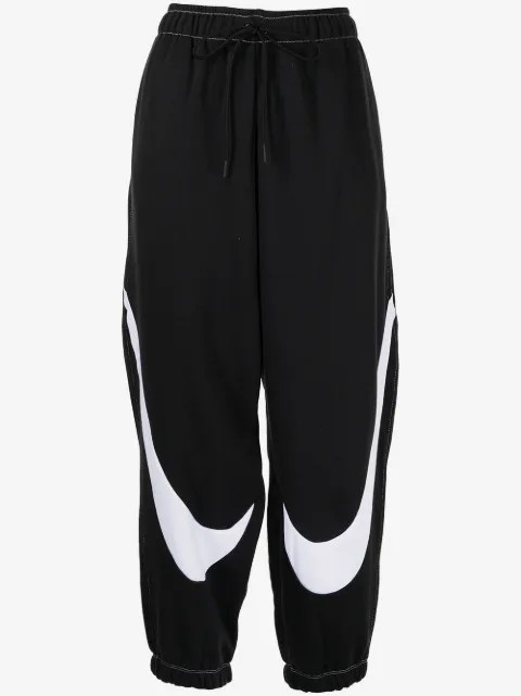 Nike Swoosh logo-print track trousers