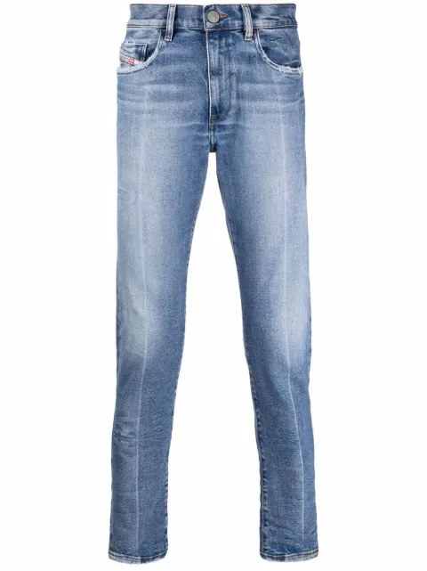 Diesel jeans slim con efecto desgastado