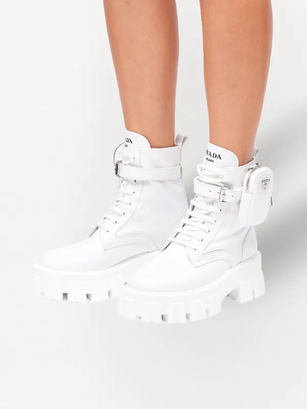 Prada cheap white boots