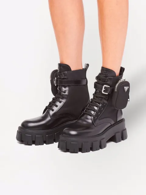 prada monolith boots farfetch