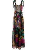 Amir Slama semi-sheer silk maxi dress - Black