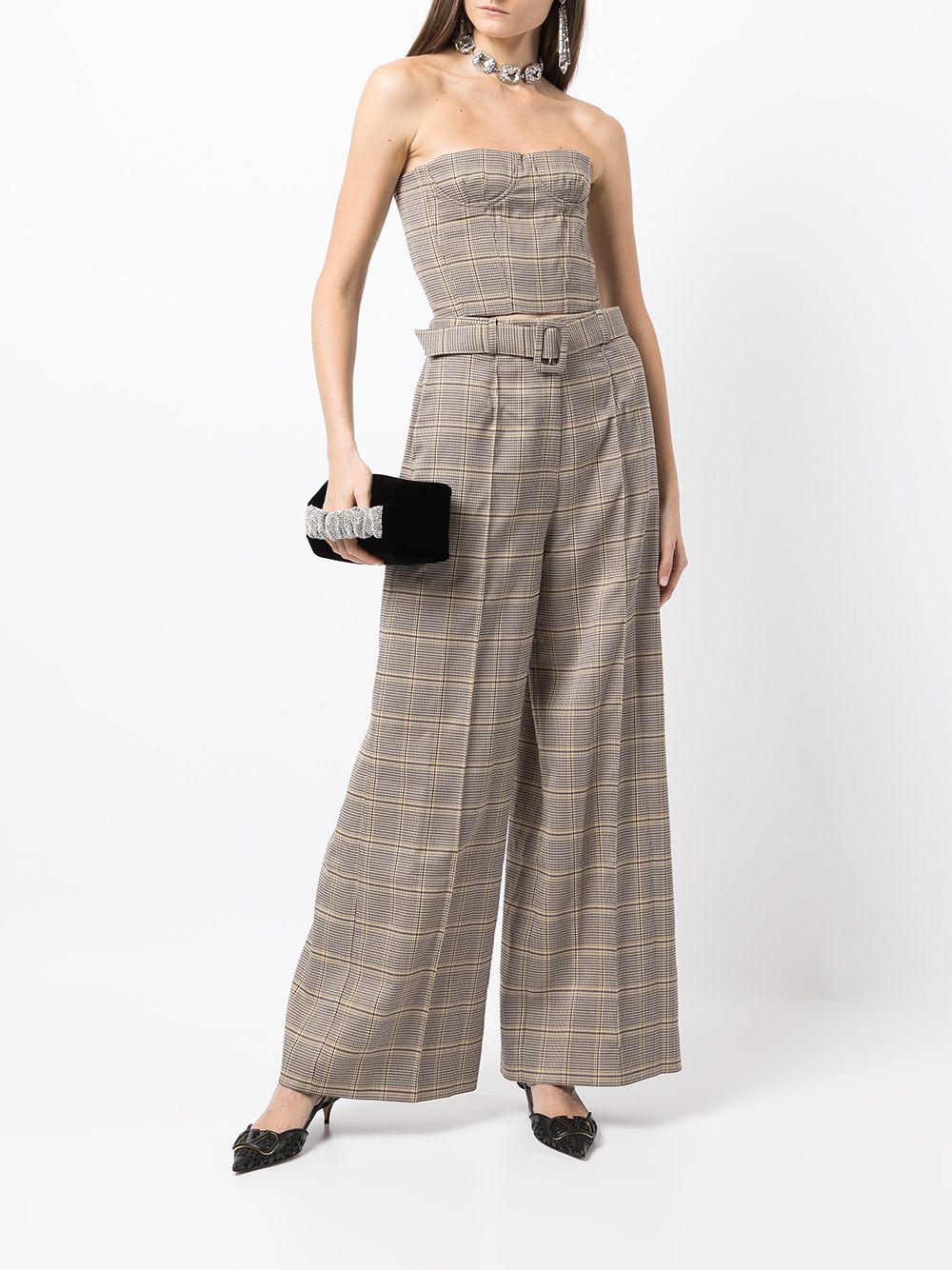 Image 2 of Rokh houndstooth belted waist trousers