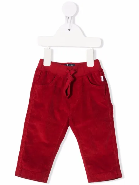 Il Gufo pantalon en velours côtelé à lien de resserrage