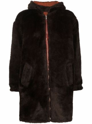 Jean Paul Gaultier Pre-Owned 1990s faux-fur Reversible Hooded Coat