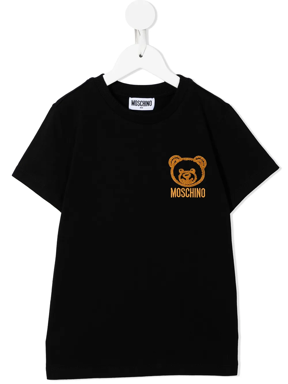 фото Moschino kids футболка с принтом teddy bear