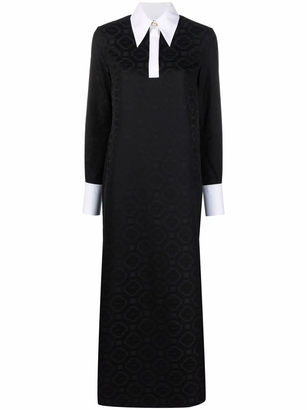 Casablanca платье-рубашка с жаккардовым логотипом