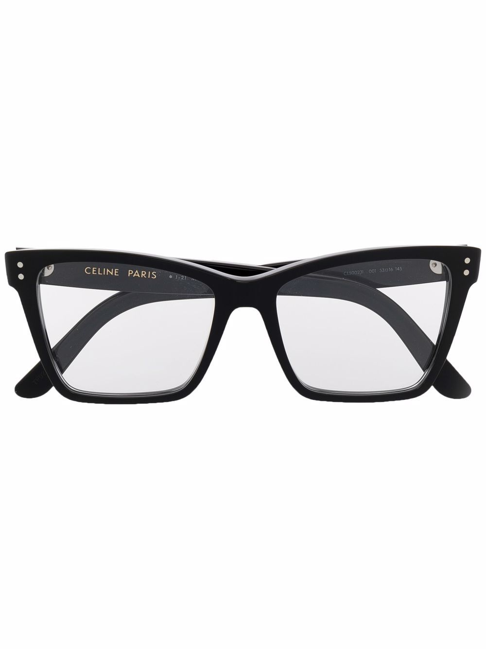 фото Celine eyewear очки в оправе 'кошачий глаз' с заклепками