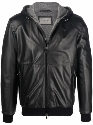 corneliani leather jacket