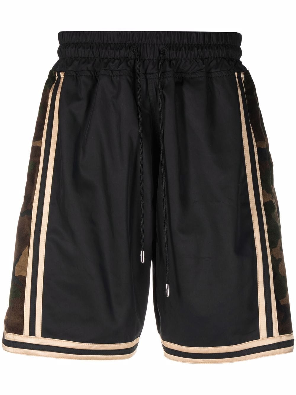 camo detail shorts