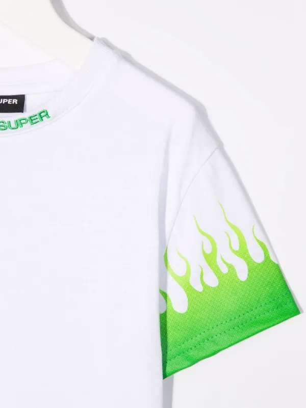 neon green flame shirt