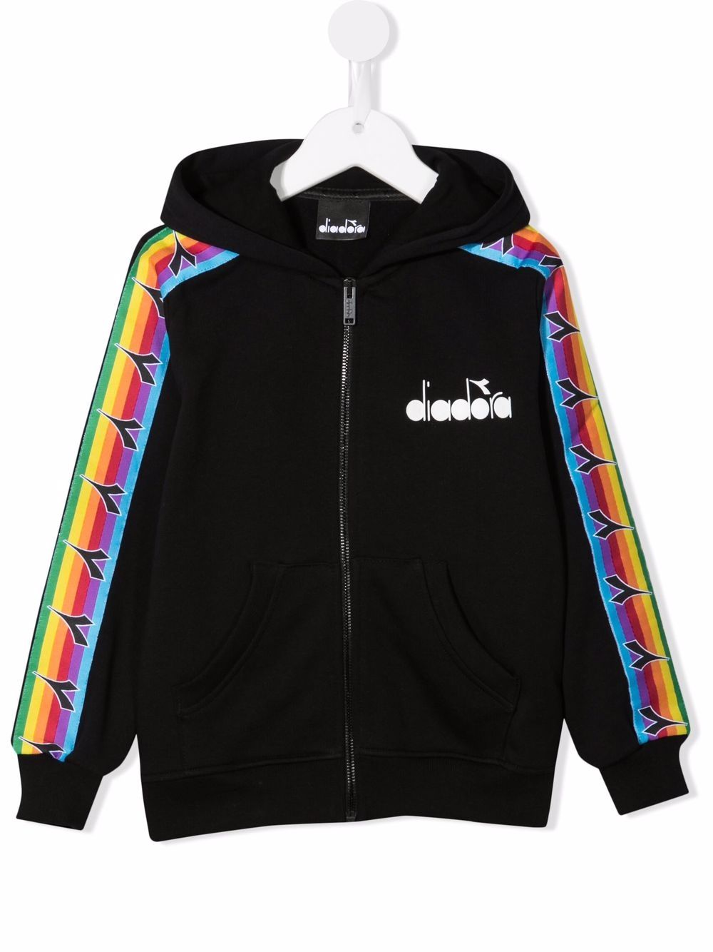 фото Diadora junior logo-print zip-up hoodie