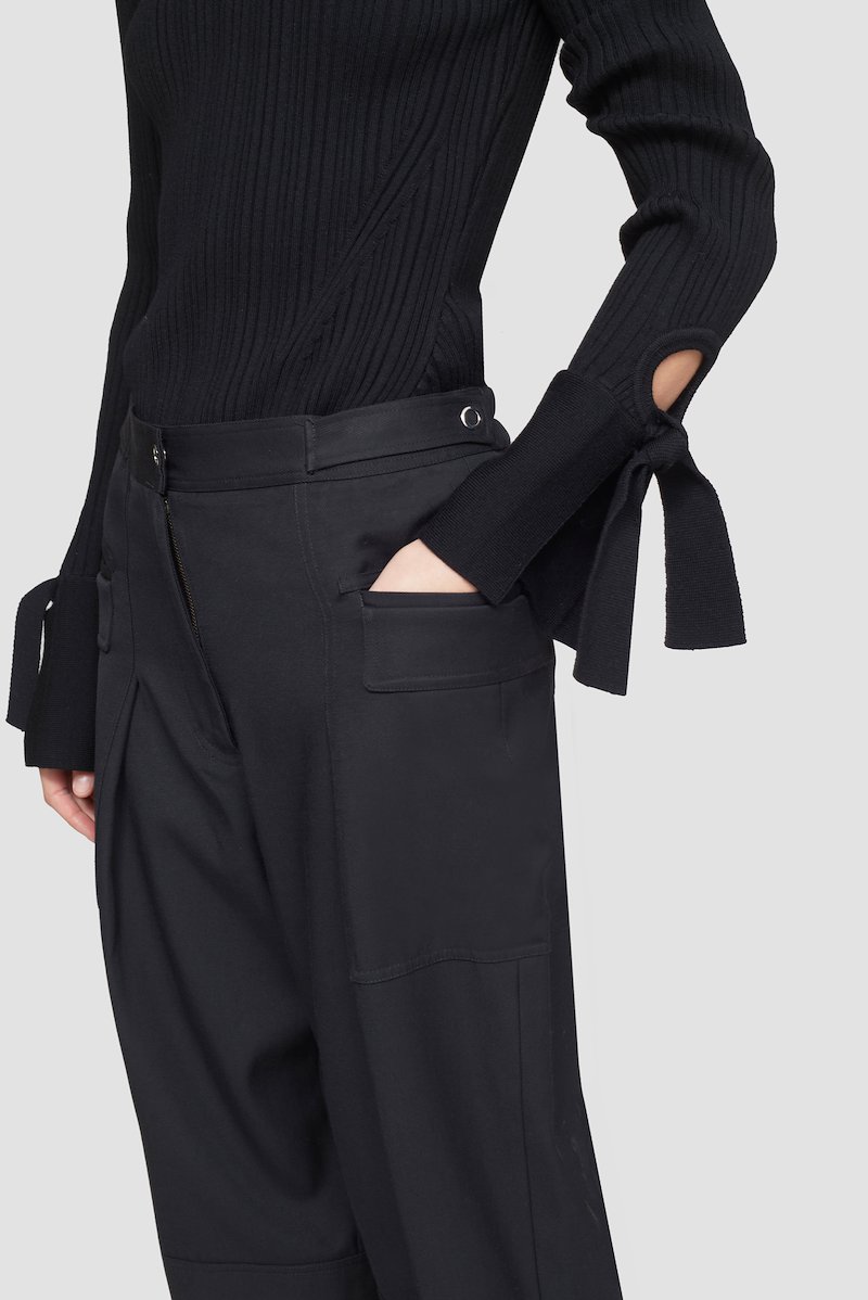 Twill Utility Pant-black #0 Twill Utility Pant, null- 4