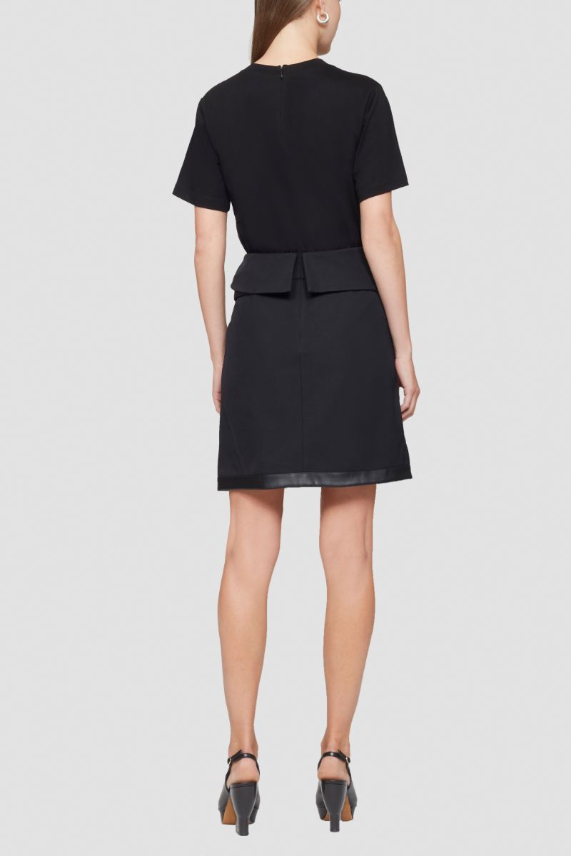 T-Shirt Combo Dress in black | 3.1 Phillip Lim Official Site