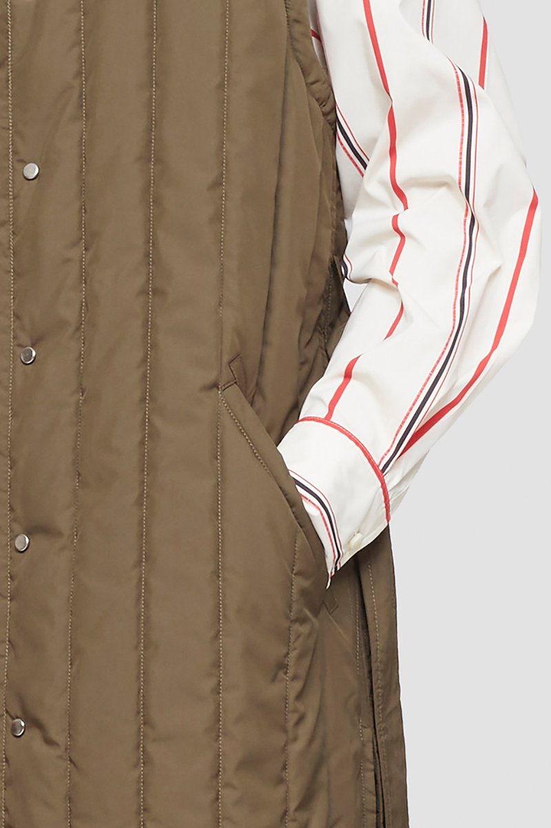 Long Puffer Vest-green #0 Long Puffer Vest, null- 6